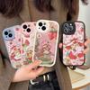 Animierte S-Erdbeer-S-Shortcake Handyhülle Für IPhone 16 15 14 11 12 13 Pro Max Plus Rückseite Lederhülle