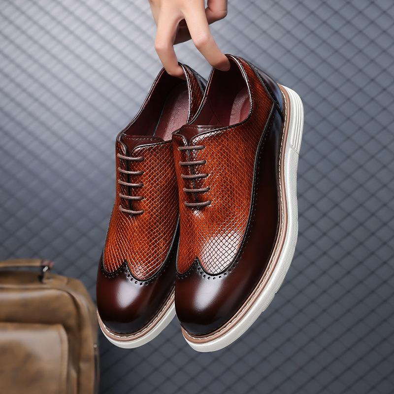 Men`S Plaid Slip-On Loafers Breathable Comfortable