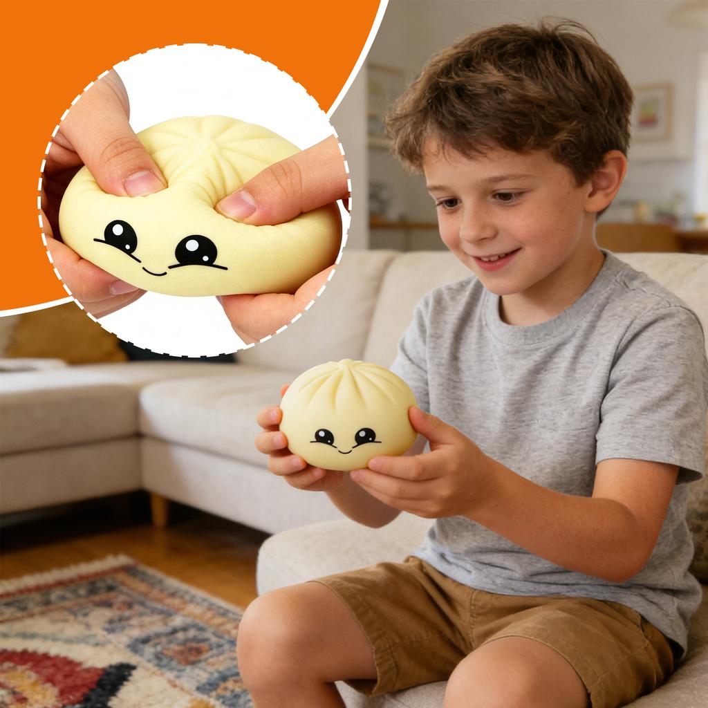 Hračka v podobě housky, Realistický tvar housky Roztomilá Pro úlevu od stresu Pružná Přenosná Uklidňující Hračka