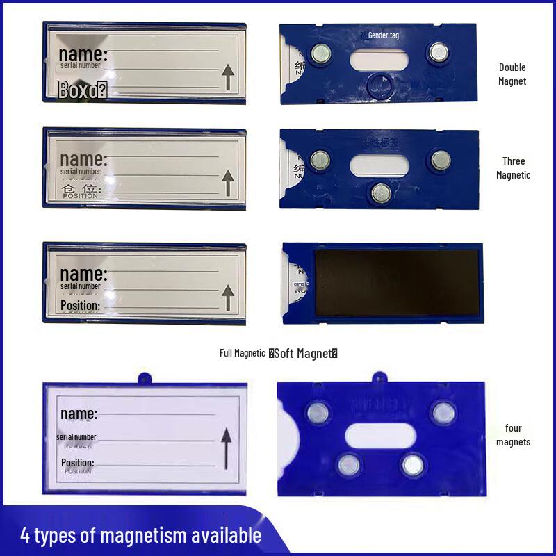 WEZHO Magnetic Aluminum Shelf Label
