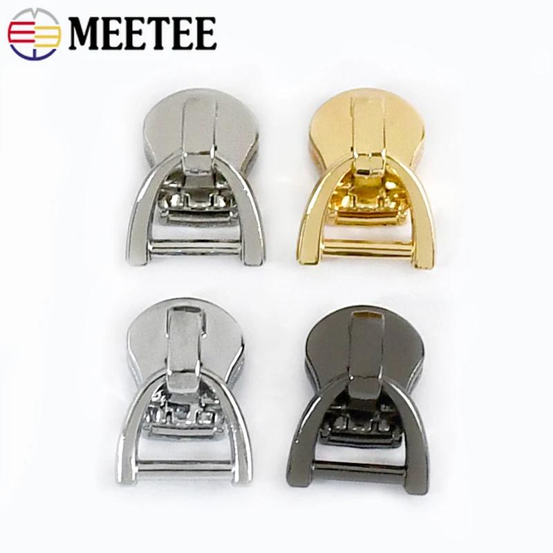 10/20 szt. 3/5/8/10# Suwaki do zamków Meetee Do zamków metalowych Zaczepy z kółkiem D Zestaw do naprawy odzieży Akcesoria do szycia DIY Bagaż