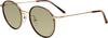 iZONE Polarized IDRIVE for Driving High-Performance Sunglasses, Stylish, Light-Tinted Lenses, Round, P3100-CG22, (Champagne Gold)