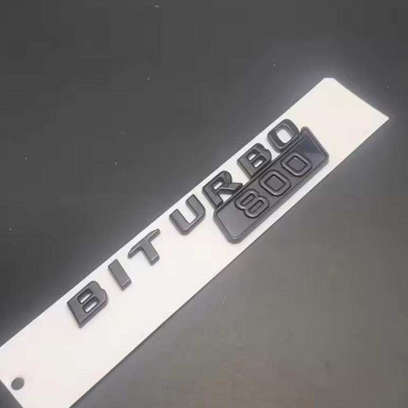 ABS BITURBO 700 800 900 Logo Side Fender Trunk Body Badge Emblem Decals Sticker For Benz Brabus G Class G700 G800 G900 W463 OJ1