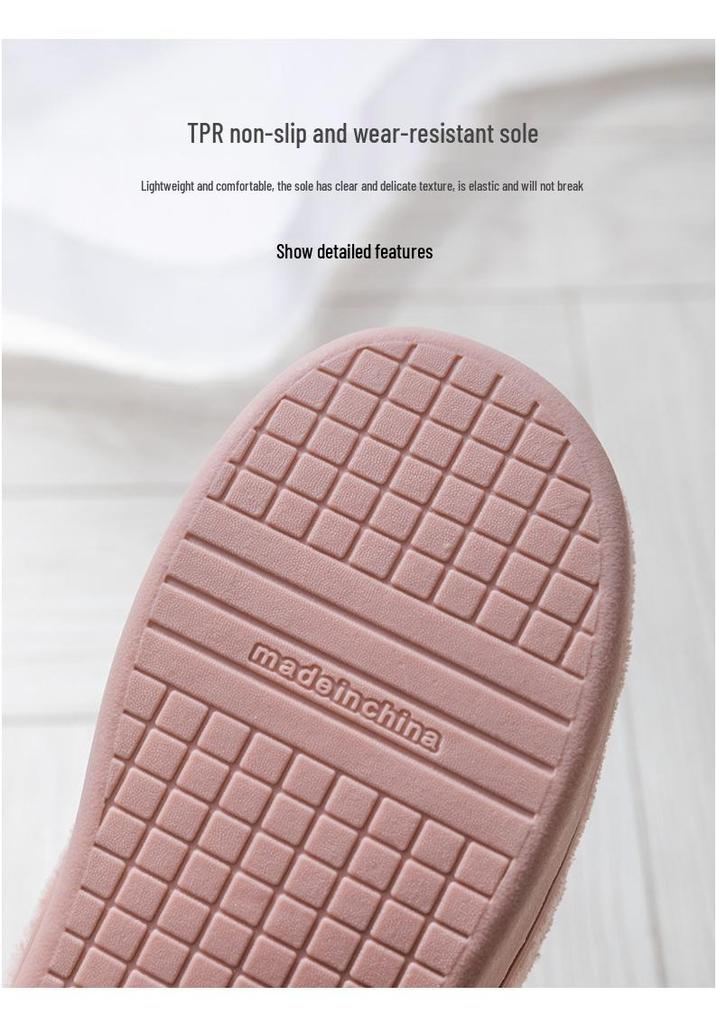 Japanese Style Coral Fleece High-Top Cotton Plush Heel Shoes - Women's & Men's Couple Snow Boots