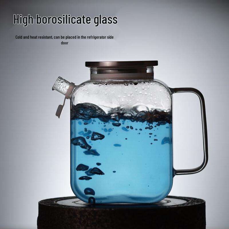 Chaxun 1000ml Handmade Glass Cold Brew Tea Pitcher