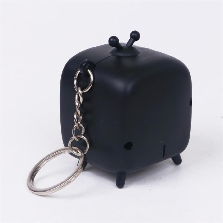 Vintage Style Mini TV Keychain With Light Sound Features Compact Keyring Gift For Birthdays Holidays