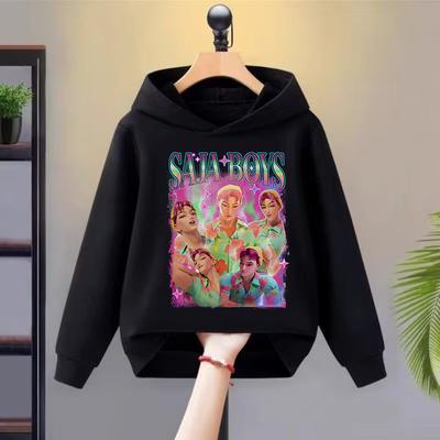 Cute Magic Print Pattern Hoodie Soft Skin-friendly Fashion Kids Top Hoodies Sweatshirts Girls