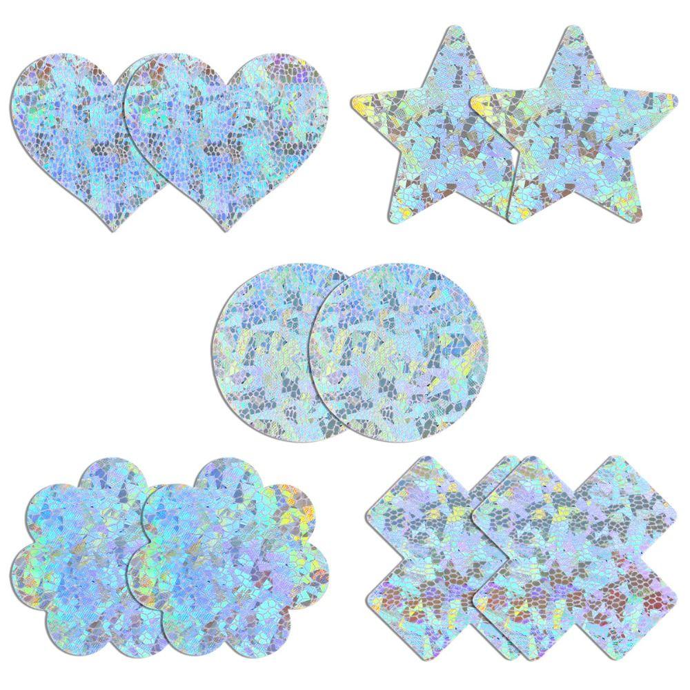 Star Disposable Nipple Patch Heart Shape Nipple Petals Pad Soft Invisible Breast Stickers Beach