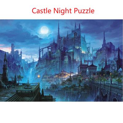 Schloss Nacht Spielzeug Landschaft Puzzle 1000 Stück Erwachsene Puzzle Holz Puzzle Cartoon Puzzles