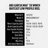 Abu Garcia MAX5 SX WINCH Baitcasting Reel (Low Profile, Bass/Saltwater)