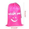 Nylon Laundry Bag Wash Me Travel Storage Pouch Machine Washable Dirty Clothes Organizer Wash Drawstring Bag