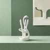 3D Printed Elegant Swan Storage Rack with Ventilation And Draining Base, Multi-Purpose Toothbrush Holder Pen Organizer Cutlery Stand for Bathroom
