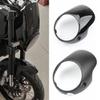 7 Inch Black Motorcycle Headlight Fairing Windshield Protector Racer Style Headlight Cover Protector Screen Motorcycle Accessory