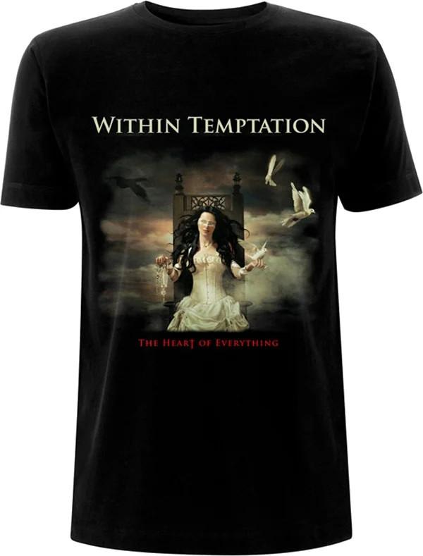 Camiseta de la banda Within Temptation Heart Of Everything Negra Unisex S-5XL