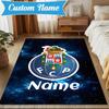 Custom Name Porto Players Celebration Rug Game Carpet, Floor Mat for Bedroom Living Room Entryway Rug, Home Decor Idea Gift for Christmas Birthday