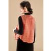 Elegant Reversible Embroidered New Chinese Style Vest
