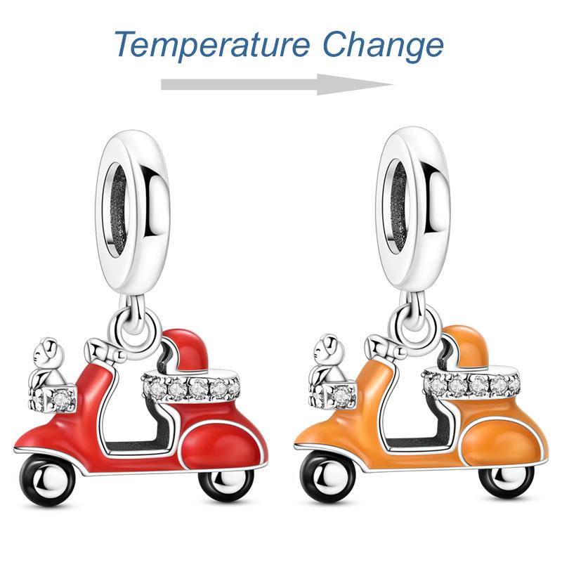 925 Sterling Silver Charms Bead Gold Plated Taurus Dangle Fit Original Bracelet DIY Women Jewelry GiftGood product