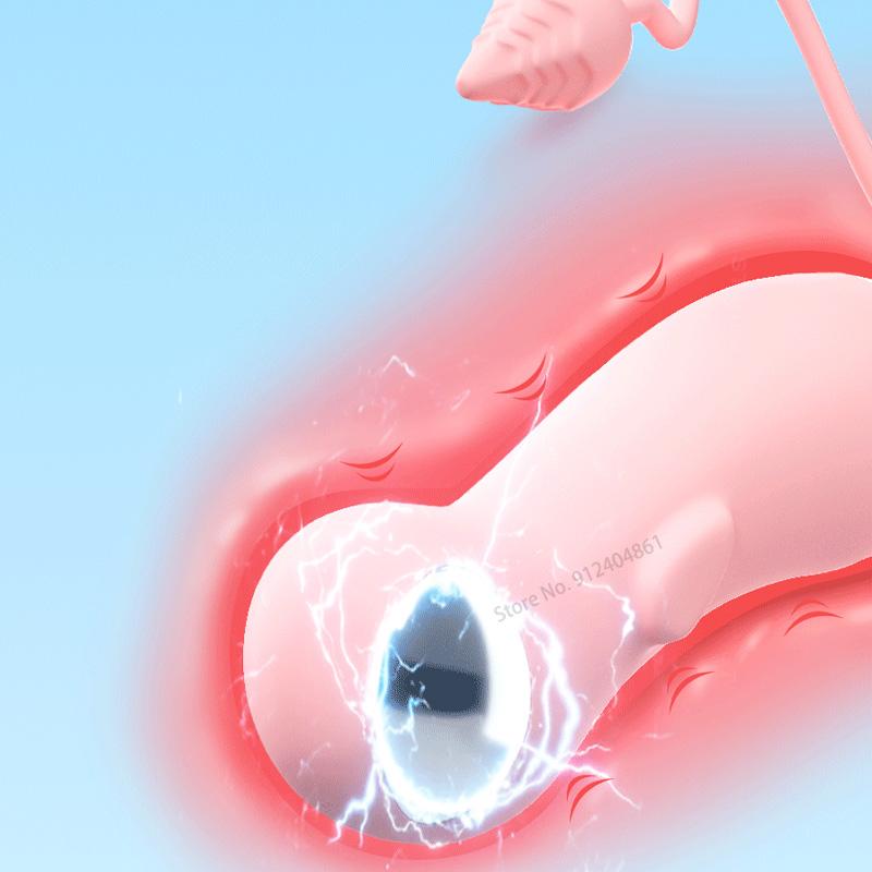 New 10 Frequency Vaginal Shock Vibrator G Spot Massage Clitoris Wireless Remote Control Vaginal Vibration Adult Female Sex Toy Kegel Ball