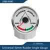 Neuestes Boot 52mm Ruderwinkelanzeige Messgerät Signal 0-190ohm mit 8 Farben Hintergrundbeleuchtung für Schiff Yacht Fahrzeug 9-32V