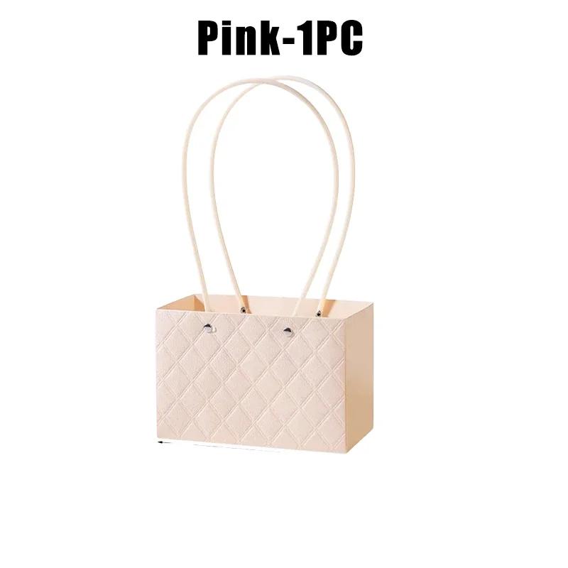 Flower Gift Bags Paper Bouquet Bags Rectangle Flower Box for Arrangements Bouquet Box with Handles Florist Supplies for Wedding