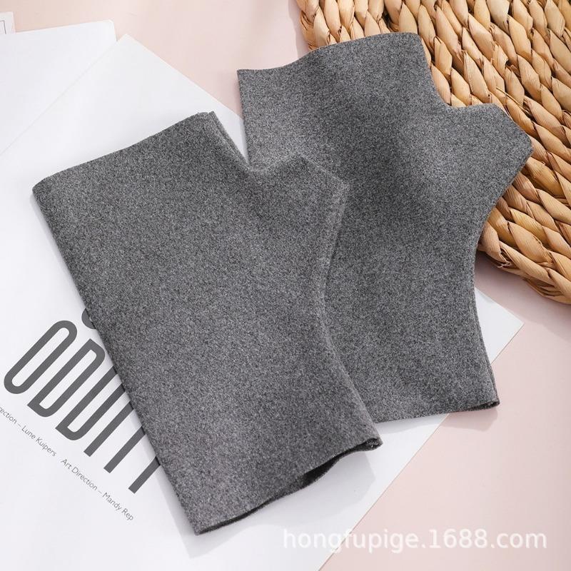 Half finger thermal gloves, heat storage German velvet windproof gloves, flexible writing mittens, cute girls' cold-proof gloves