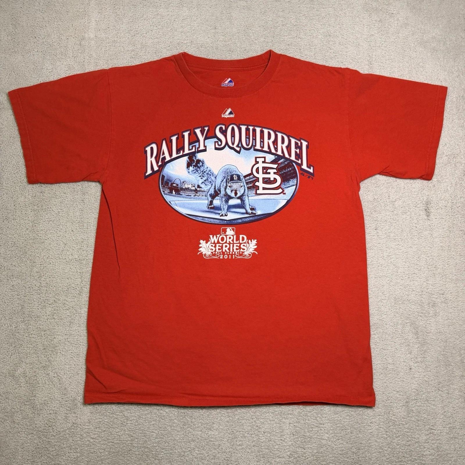 

STL Cardinals World Series Fall Classic 2011 T Shirt Men’s Medium Red Majestic 4XL