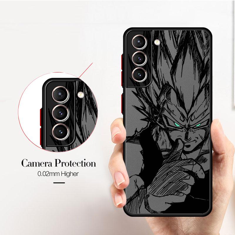 Dragon Ball Goku Vegeta Soft Shell Phone Case for Samsung Galaxy S10 S21 FE S21 Note 20 10 S24 S23 Ultra S9 S22 Plus S20 S25