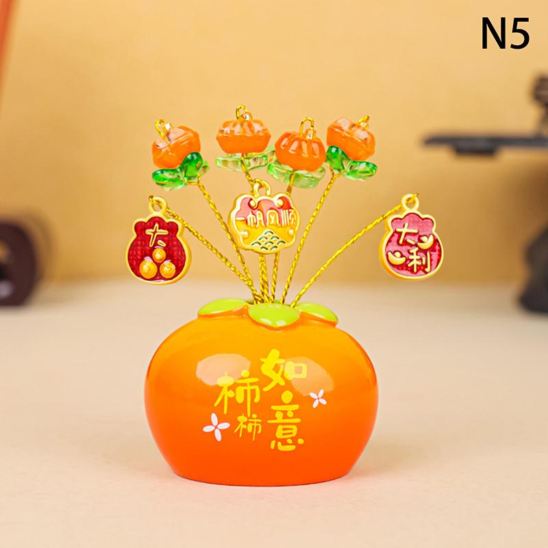 Chinese  Year Money Tree God Feng Shui Fa Cai Lucky Fortune Miniature Spring Festival Home Decorating Desktop Car Ornaments