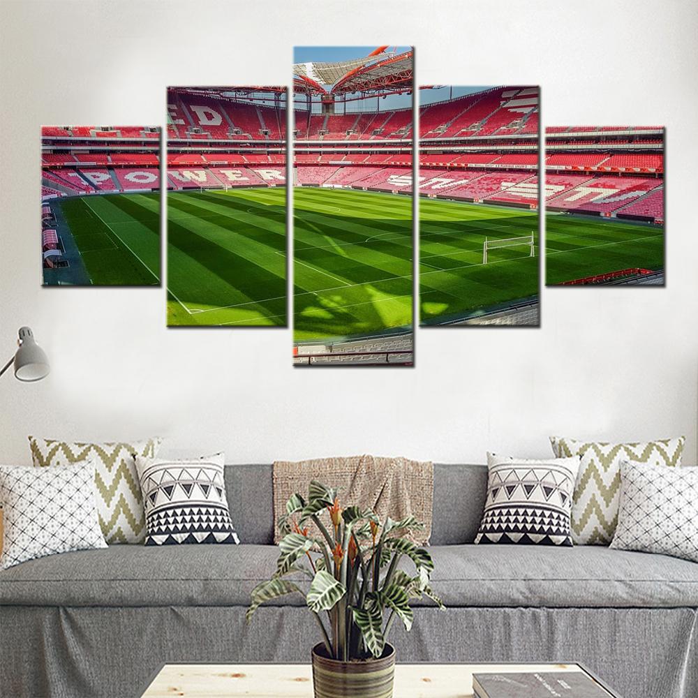 

Modern 5 Pieces Canvas Wall Arts Lutz Benfica Stadium Home Decor Painting Picture Living Room Poster Print Bedroom Mural Artwork 20X35 20X45 20X55CM