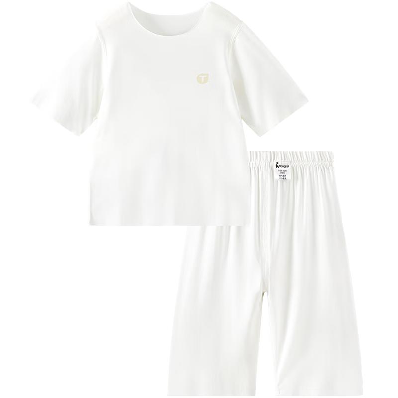 

TONGTAI Baby Summer Seamless 7-Sleeve Pajama Set 130cm