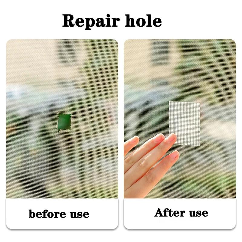 Selbstklebendes Reparaturband für Fenstergitter, Moskitonetz, Fenstergitter, Netzaufkleber, Anti-Moskito-Reparaturband für Fenster und Türen