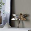 Retro Luxury Insect Wing Resin Butterfly Dragonfly Pendant Living Room TV Background Mirror Wall Hanging Ornaments Crafts