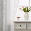 Chinese Simple White Background Branches Lace Curtains Living Room Kitchen Balcony Study Lace Semi-Blackout Decorative Curtains