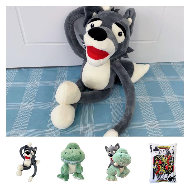 Plush Wolf Dinosaur Toy Kid Cute Doll Childern Birthday Presents Decoration Home