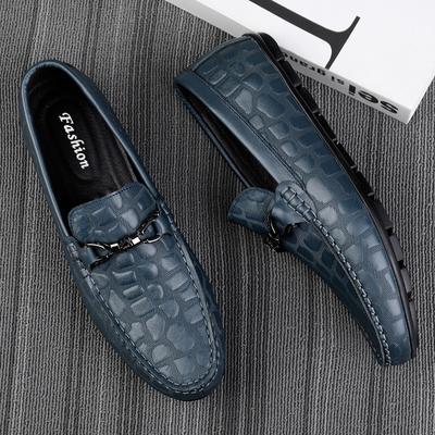 Mode 2025 Neue Herren Slipper Schuhe Mokassins Echtes Leder Herren Freizeitschuhe Leichte Laufschuhe Atmungsaktive Kleider Slipper Flats