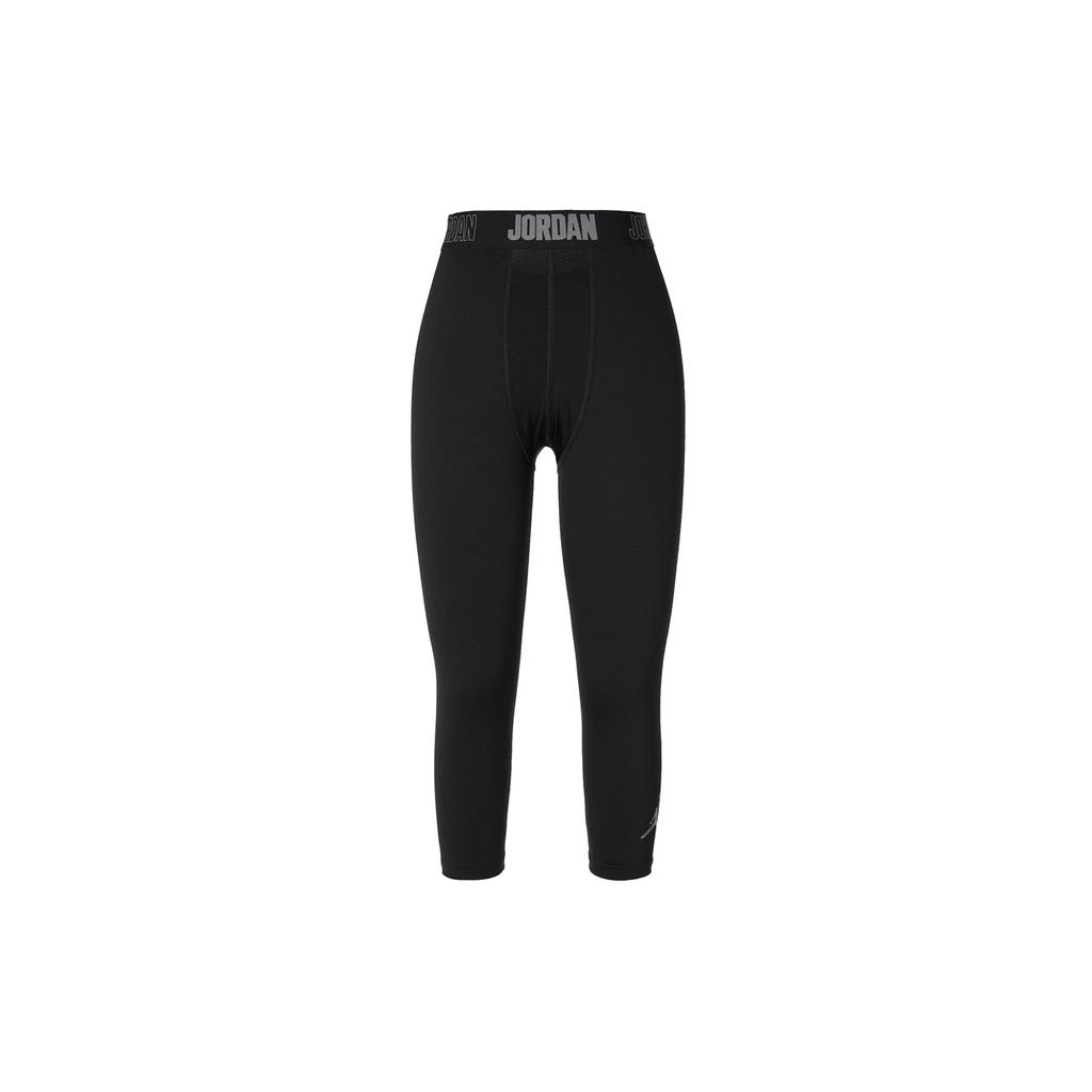 Jordan Quick-Dry Running Compression Three-Quarter Tights Men Bottoms Black 724777-010