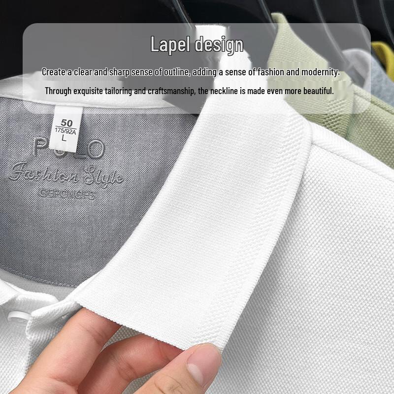 Men's 100% Cotton Long-Sleeve Polo Shirt
