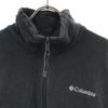 Columbia XM6861 Logo Embroidery Fleece Jacket M Black Series Outdoors Men's Used