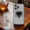 A-Albanische Flagge Adler Handyhülle Silikon Weich Für IPhone 17 16 15 14 13 12 11 X XR Plus Pro Max Plus