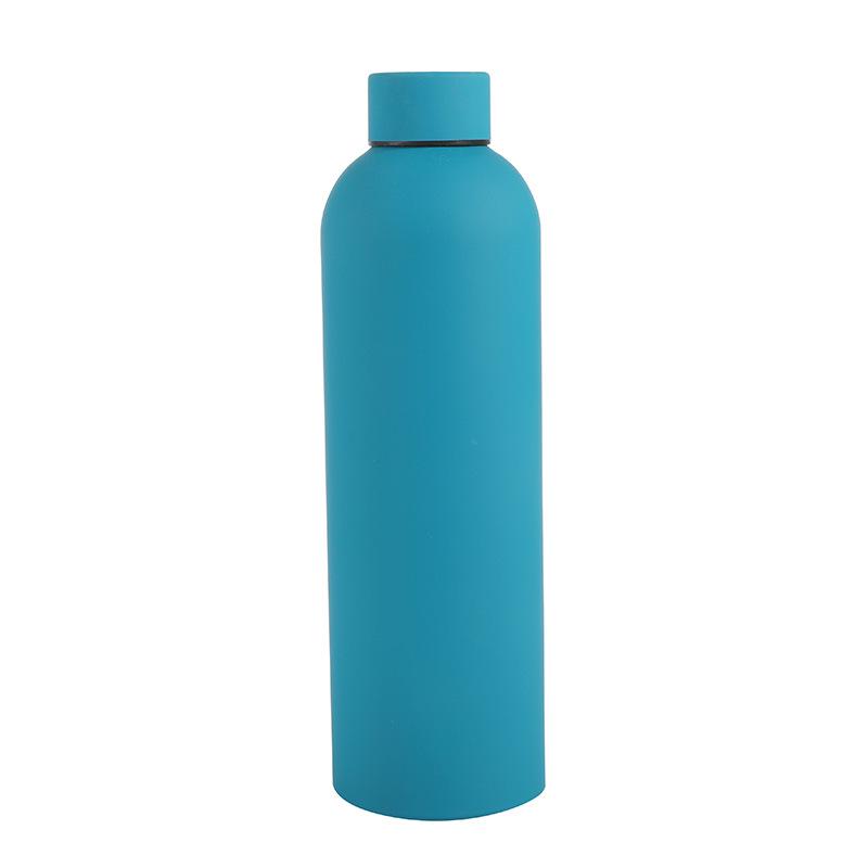 750ml Frosted Stainless Steel Sports Thermos Bottle with Narrow Mouth