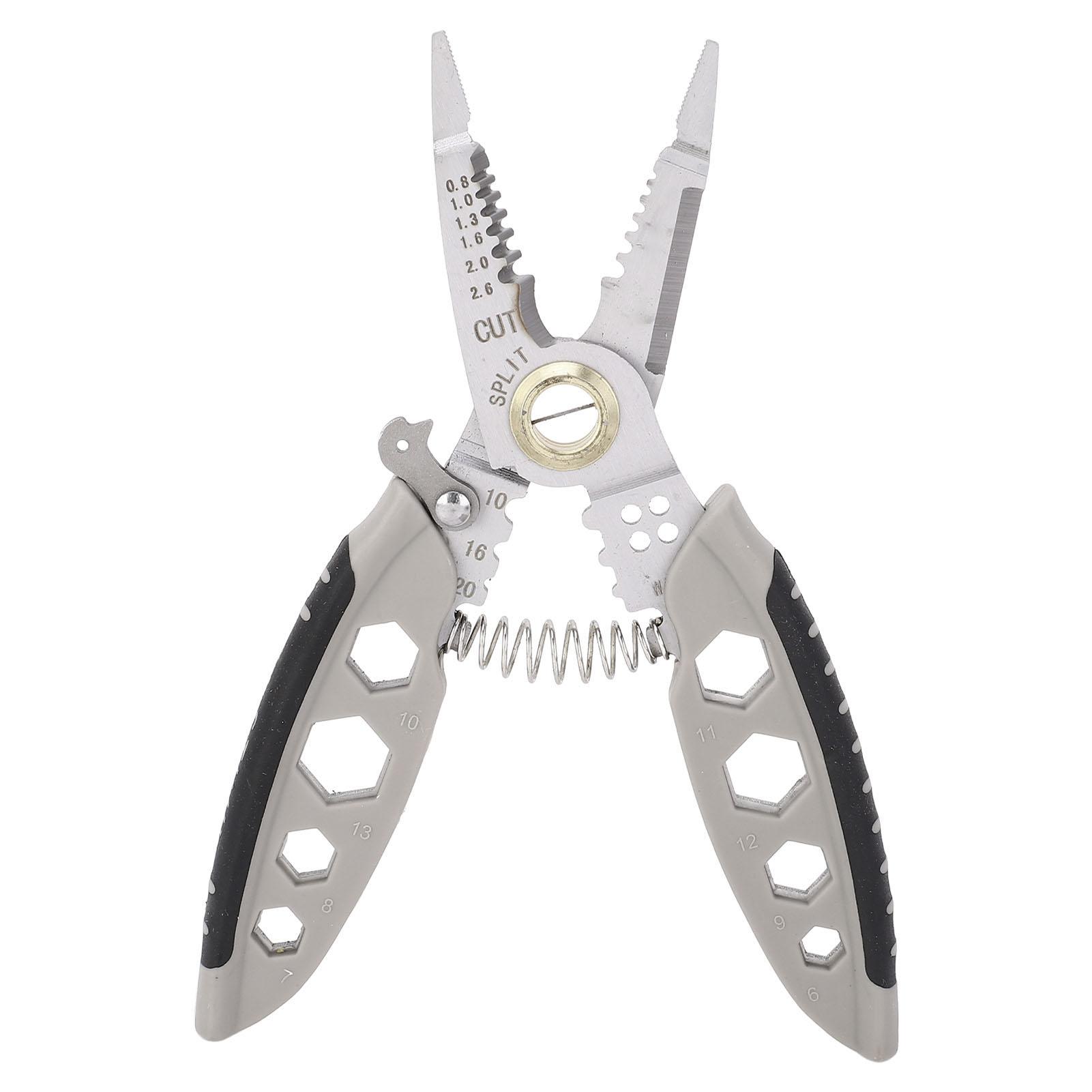 

16 in 1 Electrician Pliers 7 Inch Cable Stripper Tool for Wire Crimping Stripping Winding Cutting