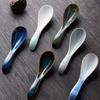 Stirring Kids Ceramic Dinnerware Eating Mixing Soup Spoons Tableware Kitchen Utensil Cutlery