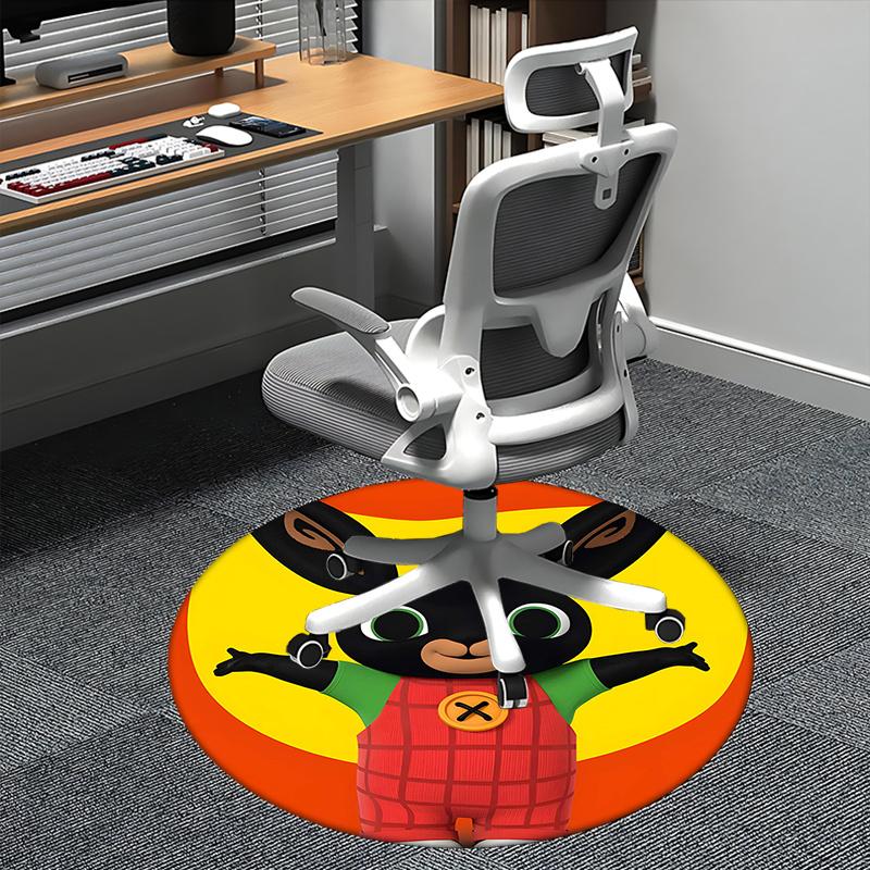 

Bing Rabbit, Chair mat Round Rug Office carpet, Non slip, Suitable for Living Rooms, Bedrooms decor.1205104a 80cm by 80cm