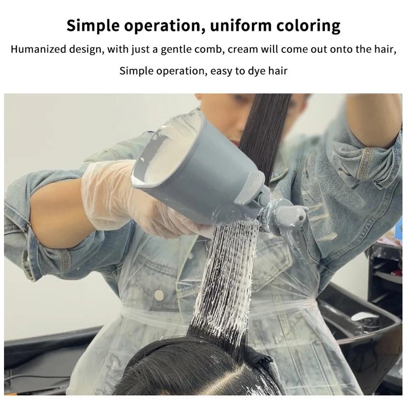 Professional Roller Comb Applicator Hair Coloring 2-In-1 Dye Salon Hair Care Plastic Hairdressing Tool for Salon or Home Use