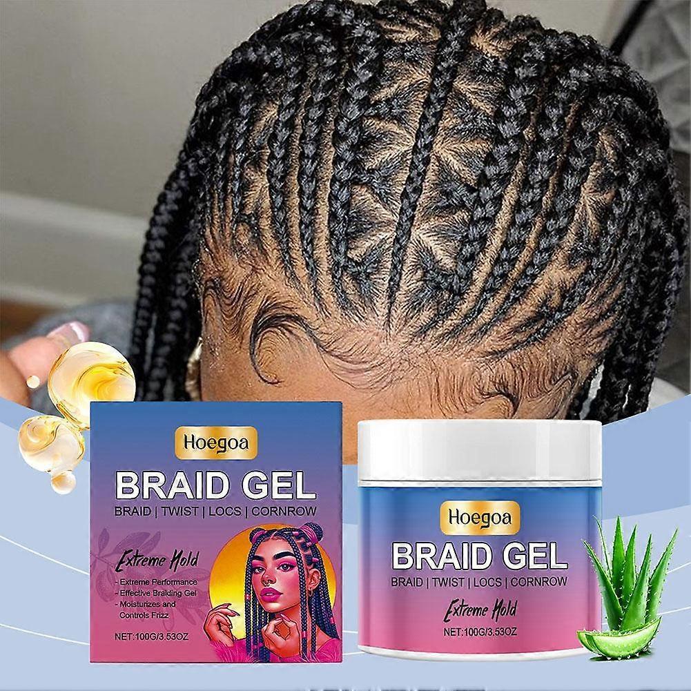 Hoegoa Braid Styling Gel Moisturizing Nourish Maintain Gloss Hair Care Hair Braid Styling HG-A03-0447-01 100g
