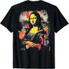 Abstract Graffiti Art Mona Lisa Back Printed T-Shirt(2)