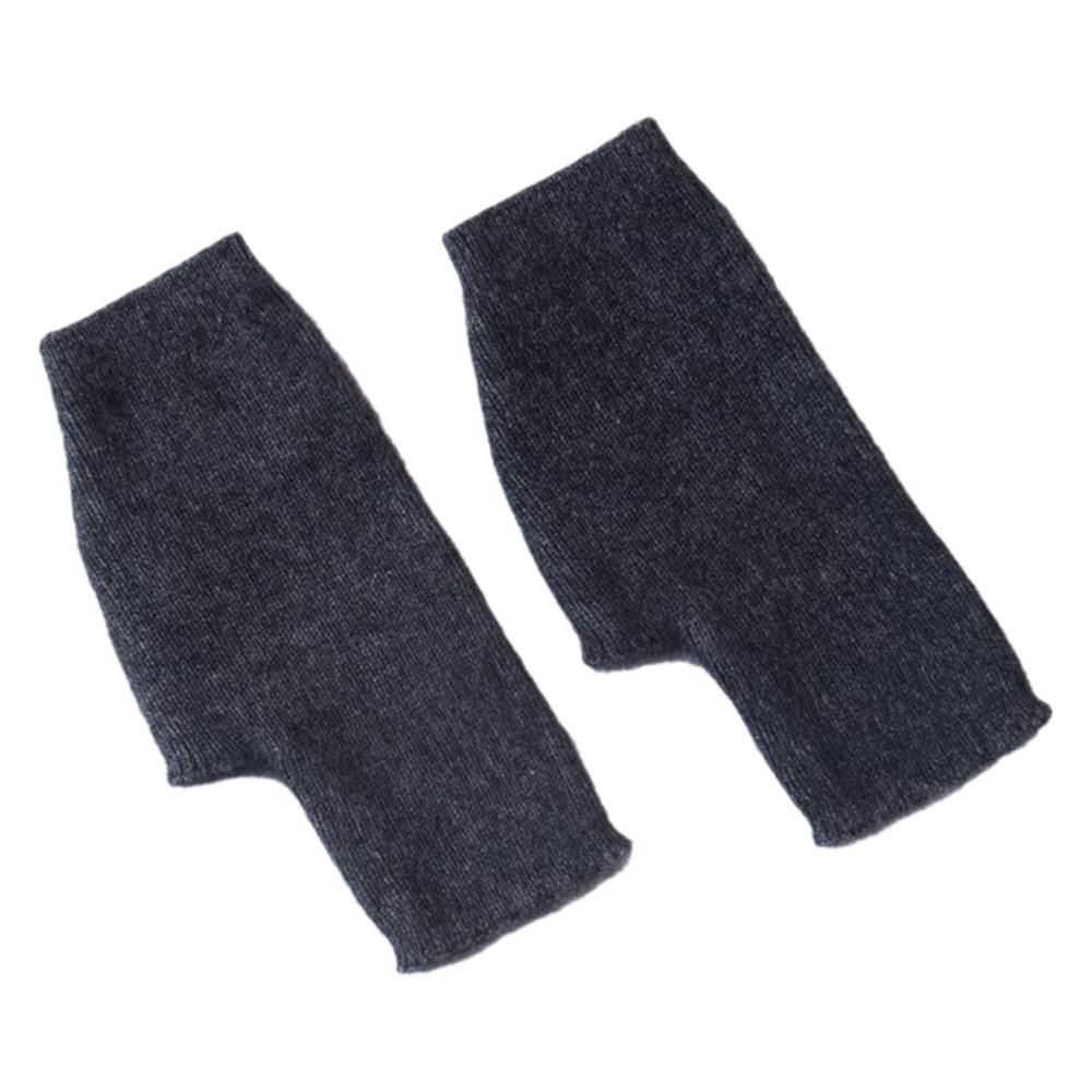 Wool Knitted Gloves Velvet Plush Mittens Lovely Half Finger Gloves Students