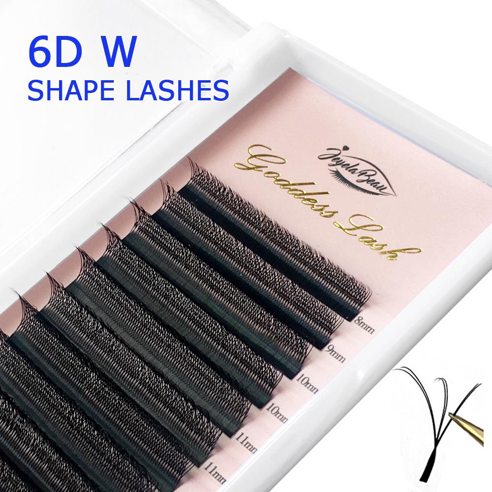 Goddess Cilios 3DW 4DW Shape Lashes Extension 6D 8D Eyelash W Cilios Individual Lash Eyelash Extensions W Doubble Tips Lashes