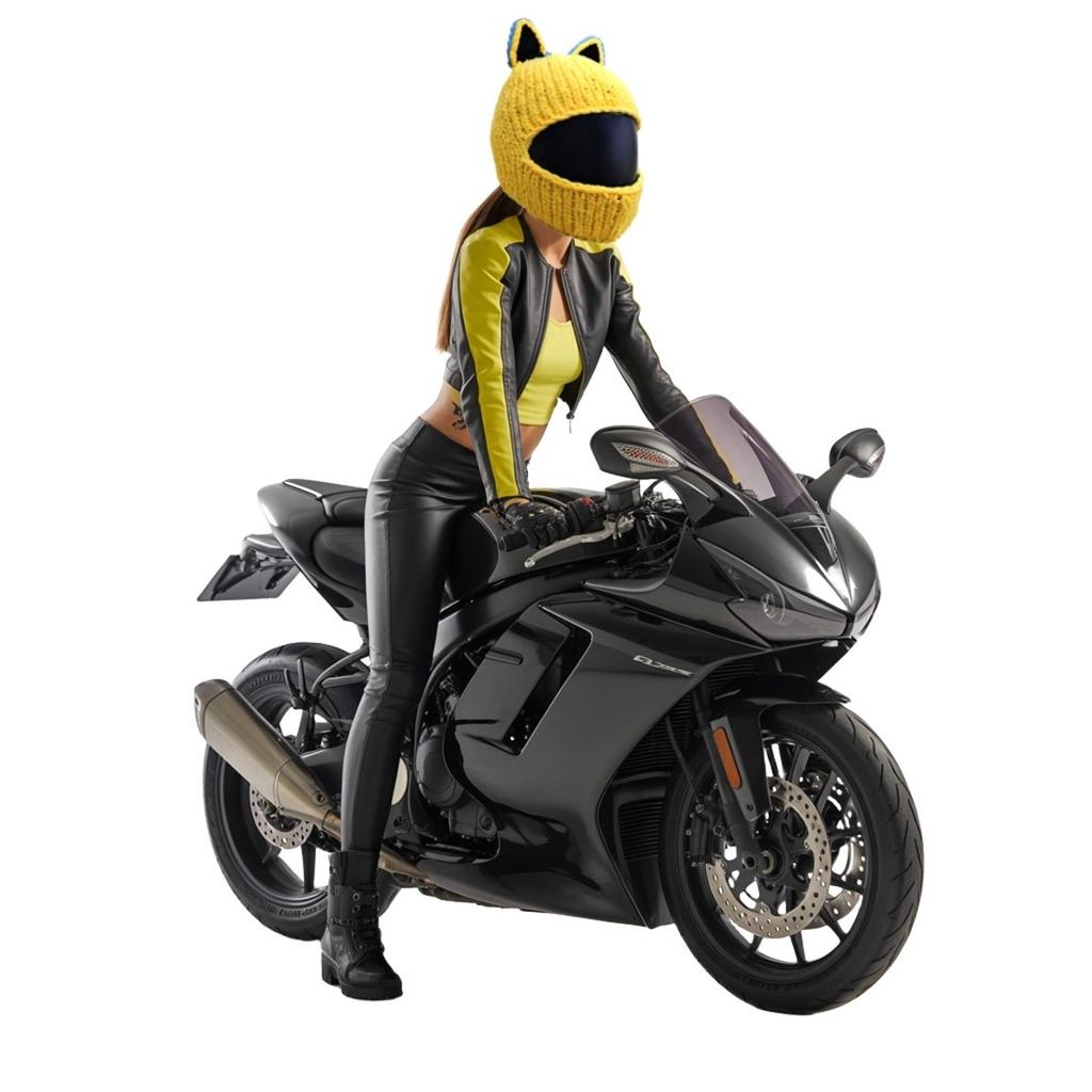 Czapka na kask Cat Rider