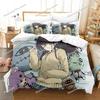Anime Mieruko-chan The Girl Who Can See Them Bedding Set Boys Girls Twin Queen Size Duvet Cover Pillowcase Bed Kids Adult029963